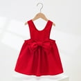 thumbnail image 2 of Girls Summer Dress Size 2 Years-3 Years Sleeveless Solid Bowknot Suspender Skirt Princess Dress Outfit Play Dress, 2 of 9