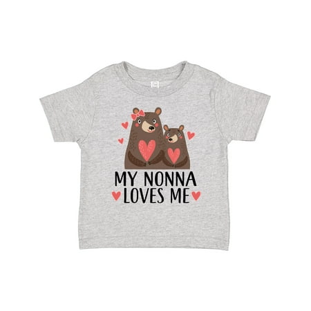 

Inktastic My Nonna Loves Me Bear Boys or Girls Toddler T-Shirt