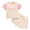 Beige, variant on Kaprioy Girls Summer Outfits Toddler Baby Girl Clothes Big Sis Short Sleeve T Shirt Top and Shorts Matching Sister Summer Outfit