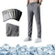 thumbnail image 2 of Pantalones elásticos de secado rápido para hombre de color sólido con absorción de humedad y cintura expandible, 2 of 4