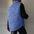 thumbnail image 4 of DAFPZW Womens Puffer Vest Sleeveless Casual Loose Winter Warm Lightweight Stand Collar Down Plaid Print Jacket Coats, 4 of 6