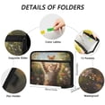 thumbnail image 3 of DIXRUYEE Organ Folders Expanding Folder with Color Label 13 Pocket Cat Catch Butterfly Painting Printed, 3 of 7