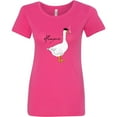 thumbnail image 3 of Inktastic French Goose Says Honque Women's T-Shirt, 3 of 5