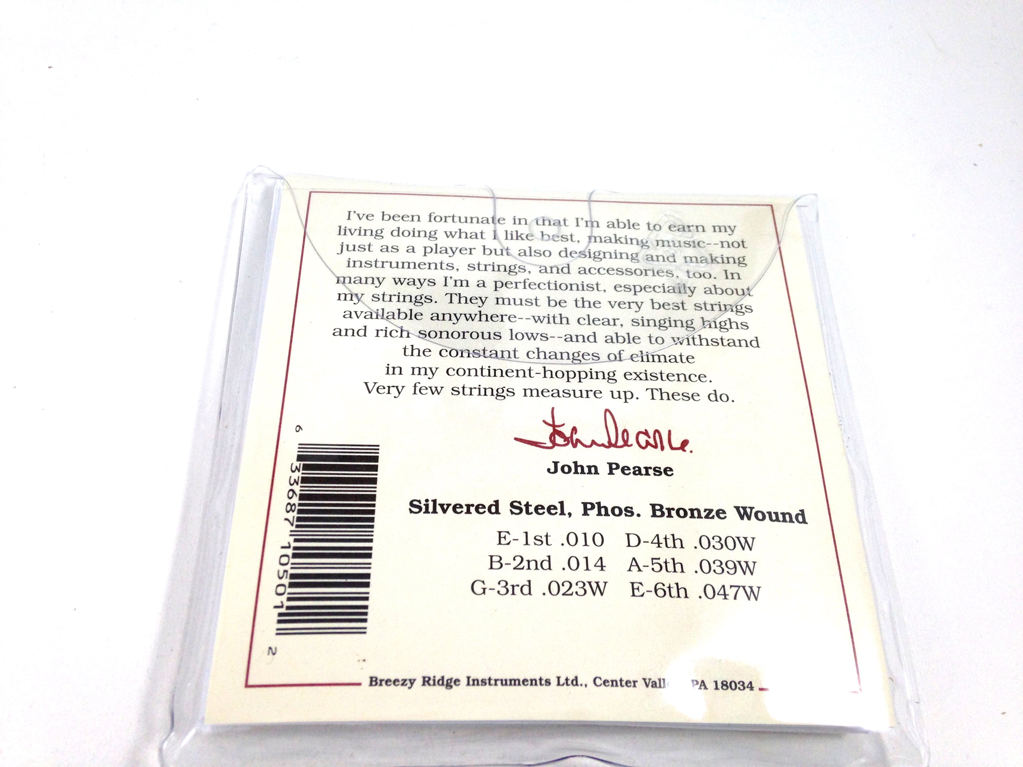 John Pearse Guitar Strings 5-Pack  Acoustic Extra Light #500XL Phos Bronze