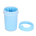 thumbnail image 2 of Taza limpiadora de patas de perro mascota de silicona suave desmontable Ticfox azul L, 2 of 9