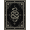 Black, Pattern 12, variant on Design&I 8'x10' Washable Area Rug Gothic Witchy Serpent Tarot Motifs Moody Goth Witch Snake Round Refined for Living Room, Family Extra Large Skid-Resistant Low Profile