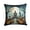 Graveyard 2215, variant on Calacas Skeletons Spooky Halloween Fabric Decorative Pillow 18 in x 18 in