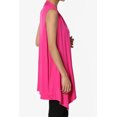 thumbnail image 4 of TheMogan Women's Long Vests Sleeveless Draped Lightweight Open Front Cardigan, 4 of 7