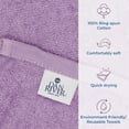 thumbnail image 6 of Dan River Dog Towel pack of 1 Soft Absorbent and Fast Drying Cotton Pet Towel - Crocus Petal, 20x40 in, 6 of 6