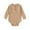 #0206-Khaki, variant on Cowsor Unisex Baby Solid Color Long Sleeve Bodysuit Button Down Onesie for 0-24 Months Newborn Spring Fall Casual Wear