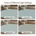 thumbnail image 6 of ODIKA 9'x12' Teal Gray Modern Geometric Star Cross Washable Area Rug Contemporary Diamond Grid Layout with Celestial for Great Room, Indoor Concept, Large Living Low Pile, Flatwoven, 6 of 6