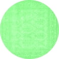 thumbnail image 1 of Ahgly Company Indoor Round Persian Emerald Green Traditional Area Rugs, 4' Round, 1 of 4
