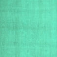 thumbnail image 1 of Ahgly Company Indoor Square Oriental Turquoise Blue Modern Area Rugs, 3' Square, 1 of 4