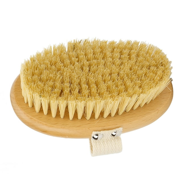 Depurador Corporal Exfoliante, Cepillo Corporal Limpieza Profunda Cerdas Densas Madera De Haya Reafirmante Para Pies Para Cuarto De Ducha