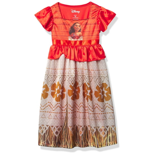Vestido Princess Fantasy Disney Moana Ocean Princess 3, 4T para niñas