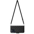 thumbnail image 3 of Wallet Case for iPhone 16 Pro Max, PU Leather 3D Lattice Stylish for Women Girls Crossbody Lanyard Flip Kickstand Card Slots Cash Pocket Magnetic Clasp Full Protective Shockproof Purse Shell, Black, 3 of 7