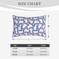 thumbnail image 4 of Sikiie Cute White Rabbit Print Plush Pillow Cover, Wrinkle-proof and Stain-resistant Pillow Protector without Pillow Core, Home Decoration-14"x20", 4 of 6