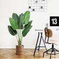 thumbnail image 6 of Danolaps Artificial Tree Bird of Paradise Plant 4 Feet Faux Banana Tree Plant with 8 Trunks,48 inches Fake Banana Leaf Plants with Pot for Home Decor Indoor Outdoor Living Room Office, 6 of 8