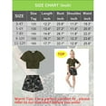 thumbnail image 5 of Girl's 2 Piece Outfit Short Sleeve Twist Crop Top and Print Shorts Sets Cute Clothing Set 3-12Y, 5 of 5