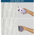 thumbnail image 6 of Vargottam Printed Blackout Curtains - Beige Geometric Design, Set of 2 Panels, 42 x 96 Inches - Room Darkening, Thermal Insulated Window/Door Drapes with Grommets, 6 of 9
