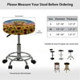 thumbnail image 6 of ZUXONGSY Sunflower Highland Cow Circle Stool Cover Size M 2 Pack Round Seat Cover with Elastic Bottom Round Stool Dust Covers 13-15 Inch Dust Protective Cover 4 of July Decor, 6 of 6