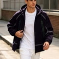 thumbnail image 6 of Bxsruta Mens Windbreaker Lightweight Hooded Full Zip Athletic Jacket Casual Outdoor Coat, 6 of 6