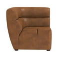 thumbnail image 2 of Sunpan Cornell 16.5" Modern Faux Leather Modular Corner Chair in Tobacco Tan, 2 of 9