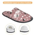 thumbnail image 3 of KLL Cute Calf Slippers for Women Men House Slip on Indoor Outdoor Bedroom Furry Fleece Lined Ladies Comfy Anti-Skid Rubber Hard Sole-Large, 3 of 8