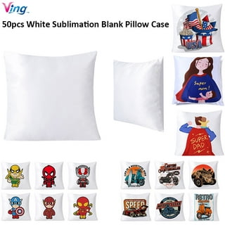 50pcs 16 x 16 Sublimation Blank Linen Pocket Pillow Case Throw Cushion  Cover