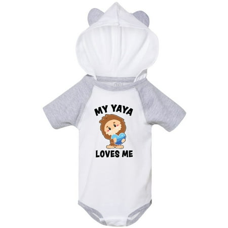 

Inktastic Cute Bigfoot My Yaya Loves me Gift Baby Boy Bodysuit