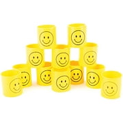 Amscan Smile Spring, Pack of 12 1 3/8" x 1 3/8", Yellow