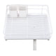 thumbnail image 5 of Estante de secado de cocina, escurridor de platos para mostrador, ahorro de espacio con bandeja de drenaje, estante de secado de platos, estante de blanco Soledad Estante de secado de platos, 5 of 10