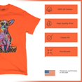 thumbnail image 4 of Tee Hunt in My Mind I'm Six Foot Five T-Shirt Dean Russo Chihuahua Men's Tee, Orange, Medium, 4 of 5
