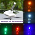 thumbnail image 4 of Car Roof Shark Fin Antenna Solar Warning Light Anti-Rear-End with Remote Co, 4 of 8