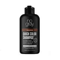 No Gray Quick Permanent Hair Color Shampoo, Dark Brown, 8.45 fl oz Bottle