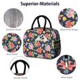 thumbnail image 4 of Womens Pioneer Flower Floral Print Pattern Lunch Box for Work,Insulated Lunch Bag for Women,Loncheras Para Mujer,Leakproof Adult Lunch Bag for Work,Beach,Travel,Picnic,Camping, 4 of 6