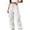 White, variant on Work Pants for Women Yoga Leggings For Women High Waisted Yoga Casual Pants Workout Leggings Cargo With 4 Pockets Yoga Pants Black S