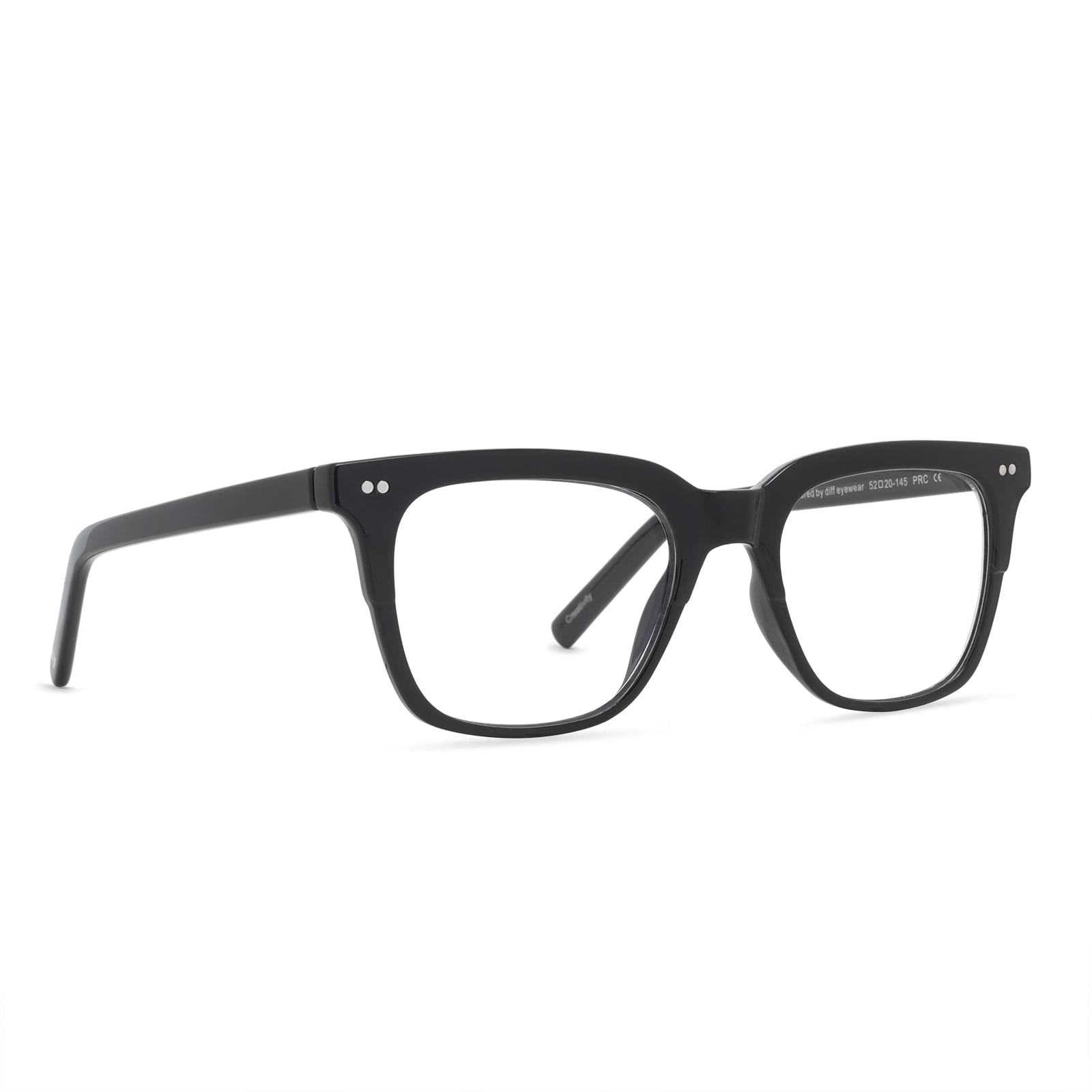 Men's Health Reading Glasses Creativity Blue Light Blocking by DIFF Eyewear Black +2.5