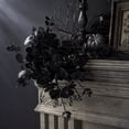 thumbnail image 6 of Aurorax Halloween Decorations Indoor,2 Pcs Gothic Fake Rose Flowers Dark Academia Vintage Black and Red Roses Artificial Flowers Gothic Decor for Adults Halloween Party Office Desktop Art, 6 of 6