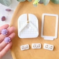 thumbnail image 2 of Visland 1/2 Sets Stud Post Embedding Tool 3 Sizes Cutter V-Shape Positioning Board Polymer Clay Jewelry Stud Earring Post Embedder Installation Tools, 2 of 8
