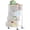 White, variant on 6 Tier Slim Storage Cart with Wheels, 10" D Rolling Storage Cart for Small Space, Metal Narrow Spice Cabinet Mobile Shelving Unit Organizer with Handle for Kitchen, Laundry - Black