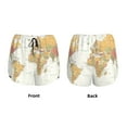 thumbnail image 3 of Salouo World Map 1 Print Women's 2 in 1 Running Shorts Double-Layer Shorts Athletic Workout Gym Yoga Shorts Running Shorts for Women-Large, 3 of 7
