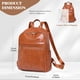 thumbnail image 3 of Mochila para mujer, minimochila de cuero PU, bolso de hombro informal, mochilas de moda para mujer, mochila de viaje, 3 of 5