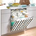 thumbnail image 2 of Yayeee Magnetic Dishwasher Cover for The Front Decoration Home Kitchen Machine Sticker Protector, Black Abstract Stripes, 2 of 6