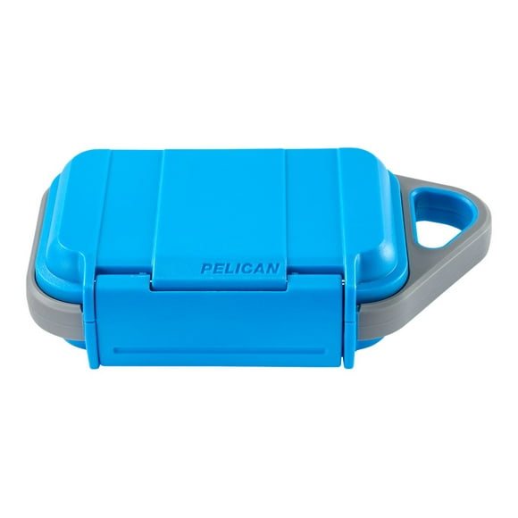 Pelican Personal Utility Go Case G10 - Hard case - stainless steel, ABS plastic, thermoplastic rubber, thermoplastic polyurethane (TPU) - gray, surf blue