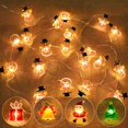 thumbnail image 2 of 2M Snowman Santa Claus Snowflake LED String Light Garland Xmas Tree Christmas Decoration For Home Navidad Natal New Year Gift, 2 of 5