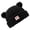 Black, variant on Stylish Plush Hat Lovely Bear Ear Beanies Hat Thicken Caps for Winter Wear