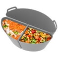thumbnail image 1 of MesaSe Slow Cooker Divider Liner fit 6QT Reusable & Leakproof Silicone Divider for 6QT Oval Slow Cookers Kitchen Accessories BPA Free Dishwasher Safe, 1 of 9