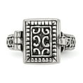 thumbnail image 4 of Solid 925 Sterling Silver Antique Locket Ring Band Size 8, 4 of 7