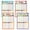 4 pictures, variant on Times Table Wall Poster 8.26x11.22Inch Homeschool Learning Tool